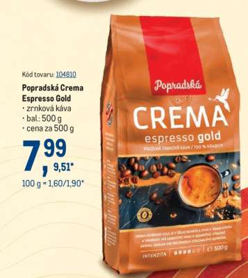 Popradská Crema Espresso Gold