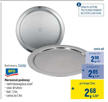 ARO PODNOS NZ 27CM LESK OVÁL