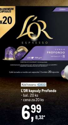 L'OR kapsuly Profondo