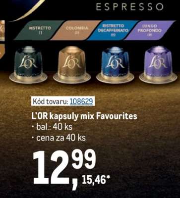 L'OR kapsuly mix Favourites