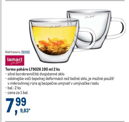 Termo poháre LT9026 190 ml 2 ks