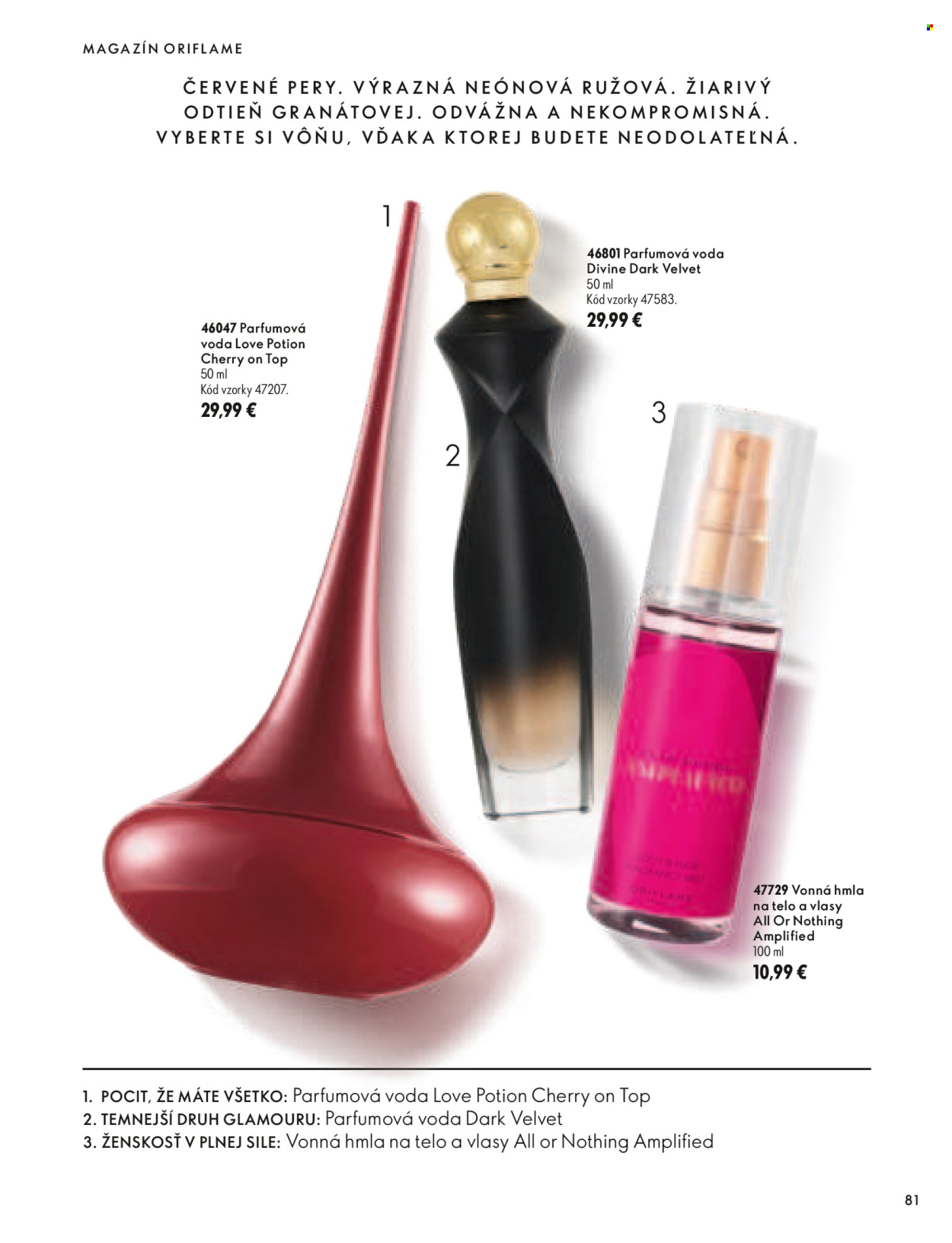 Leták Oriflame - 30.9.2026 - 10.11.2026. Strana 81
