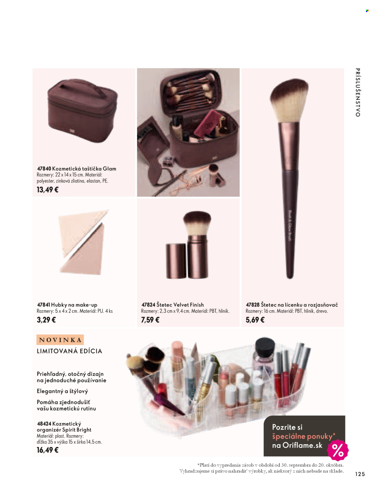Leták Oriflame - 30.9.2026 - 10.11.2026. Strana 125