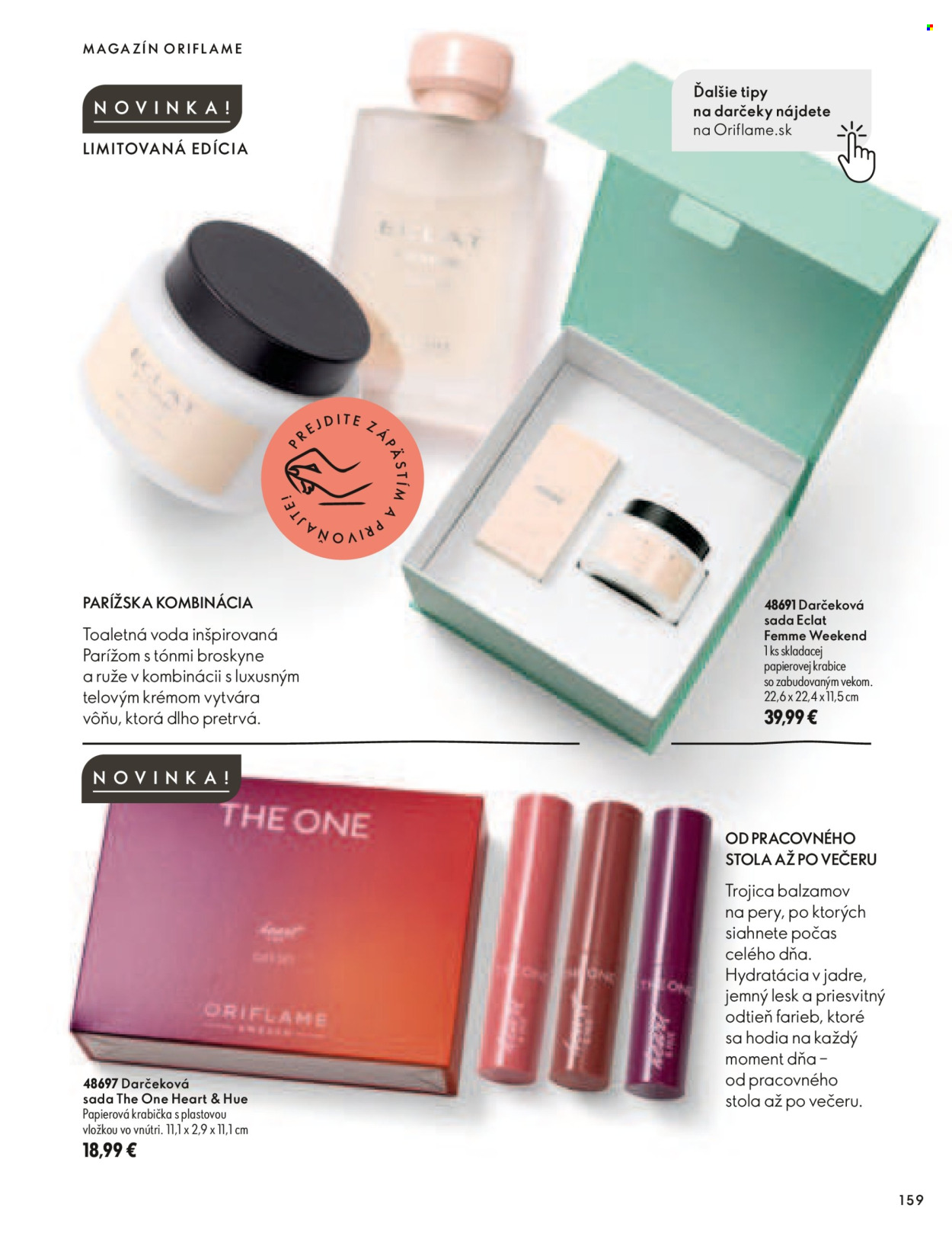Leták Oriflame - 30.9.2026 - 10.11.2026. Strana 159