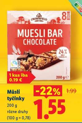 Müsli tyčinky