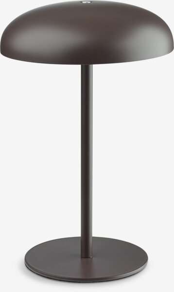 Lampa na batérie FLORIAN Ø14xV21 cm tmavohnedá