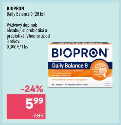 BIOPRON Daily Balance 9 (20 ks)