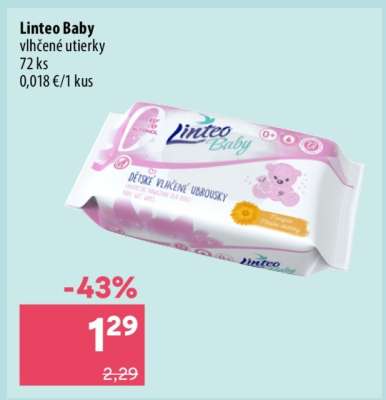 Linteo Baby vlhčené utierky