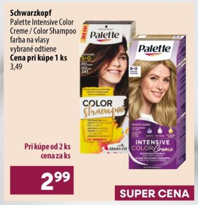 Schwarzkopf Palette Intensive Color Creme / Color Shampoo