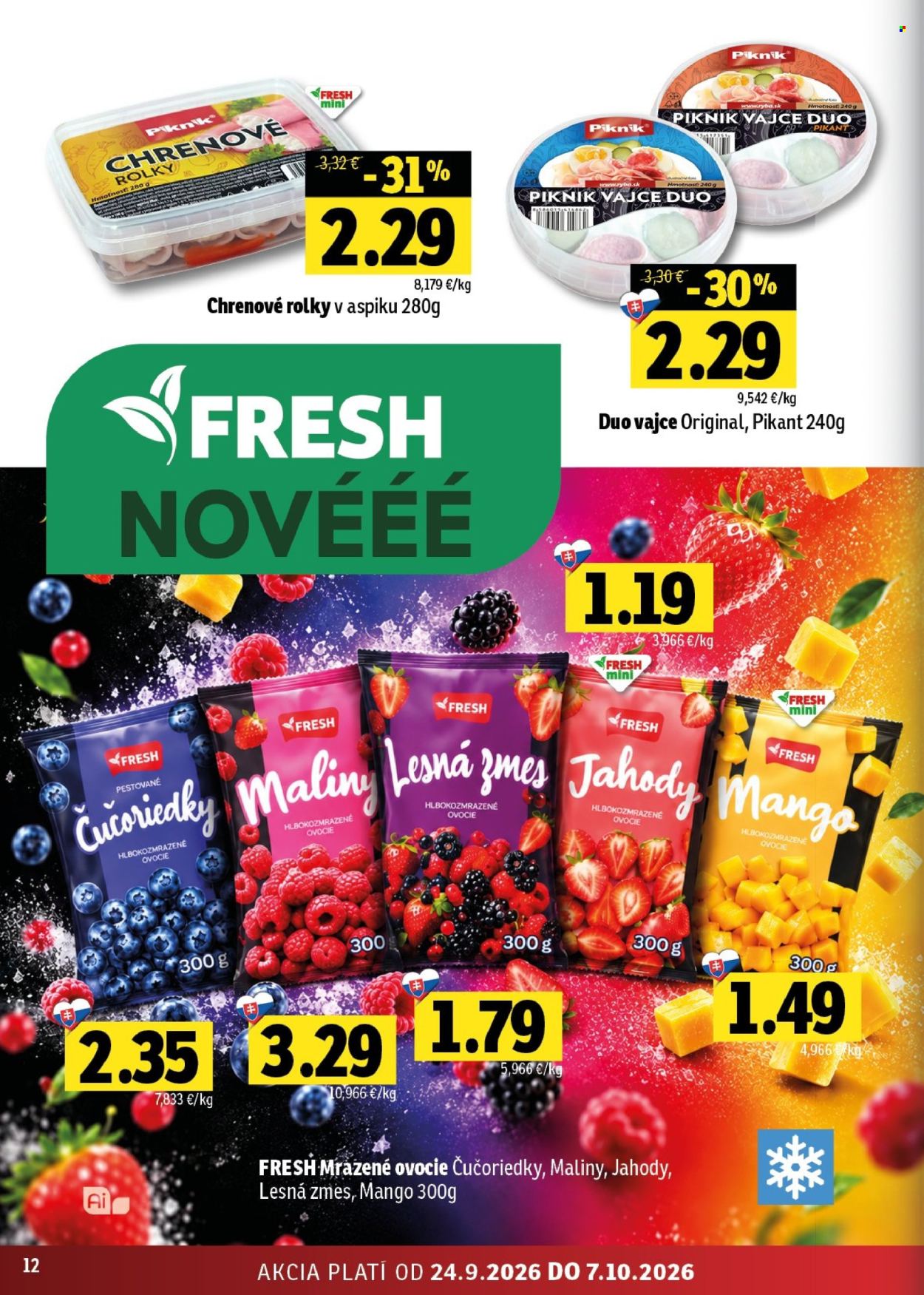 Leták FRESH - 24.9.2026 - 7.10.2026. Strana 12