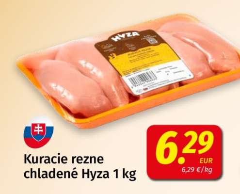 Kuracie rezne chladené Hyza 1 kg