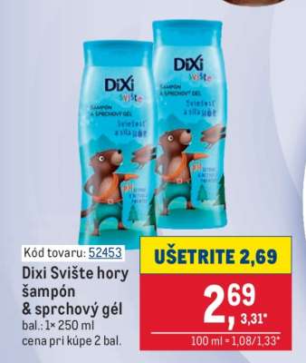 Dixi Svište hory šampón & sprchový gél