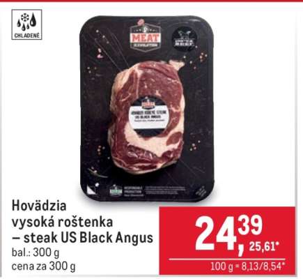Hovädzia vysoká roštenka – steak US Black Angus