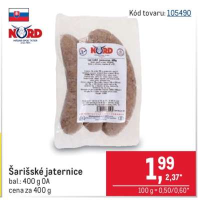Šarišské jaternice