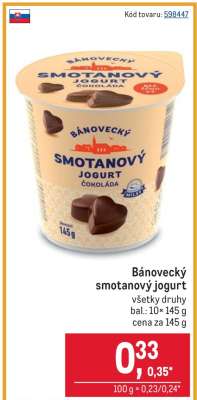 Bánovecký smotanový jogurt