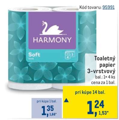 Toaletný papier 3-vrstvový