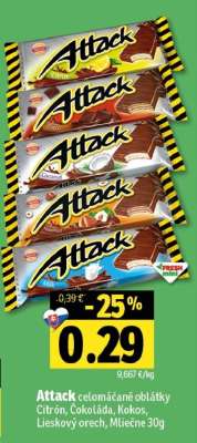 Attack celomáčané oblátky