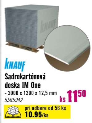 Sadrokartónová doska IM One