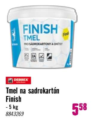 Tmel na sadrokartón Finish