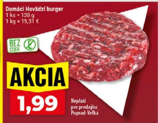 Domáci Hovädzí burger