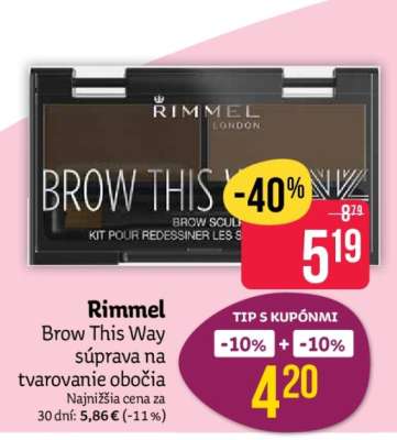 Rimmel Brow This Way súprava na tvarovanie obočia
