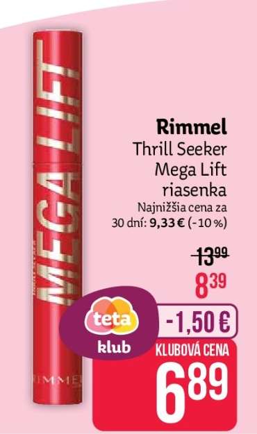 Rimmel Thrill Seeker Mega Lift riasenka