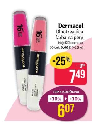 Dermacol Dlhotrvajúca farba na pery