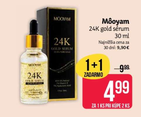 Môoyam 24K gold sérum 30 ml