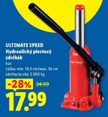 ULTIMATE SPEED Hydraulický piestový zdvihák