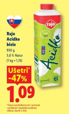 Rajo Acidko biele