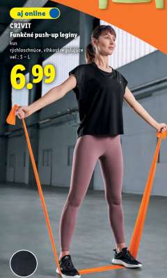 Crivit Funkčné Push-up legíny