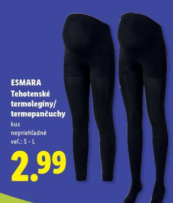 ESMARA Tehotenské termolegíny/termopančuchy