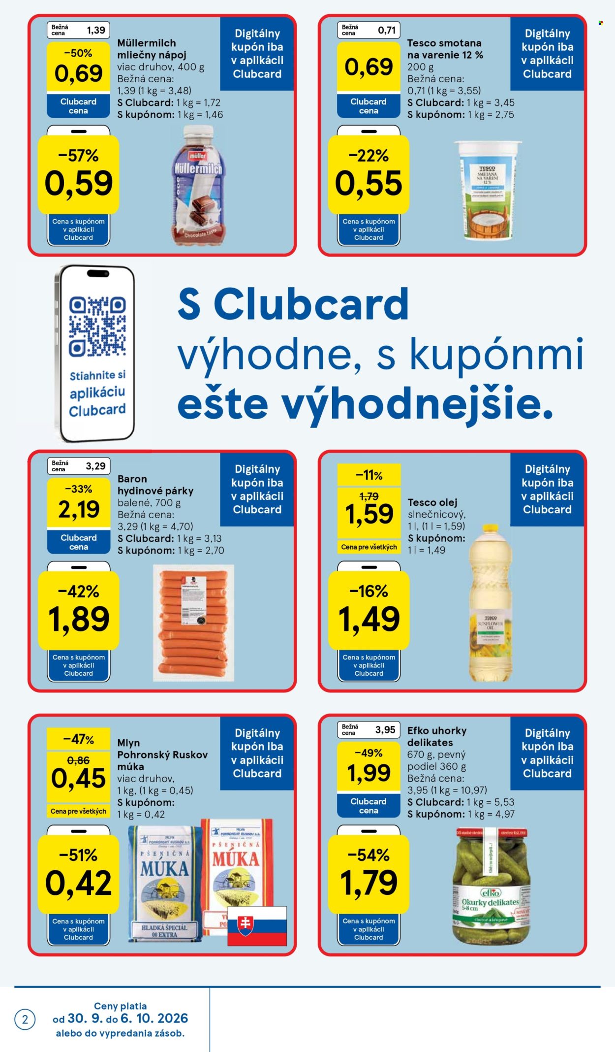 Leták TESCO - 30.9.2026 - 6.10.2026. Strana 2