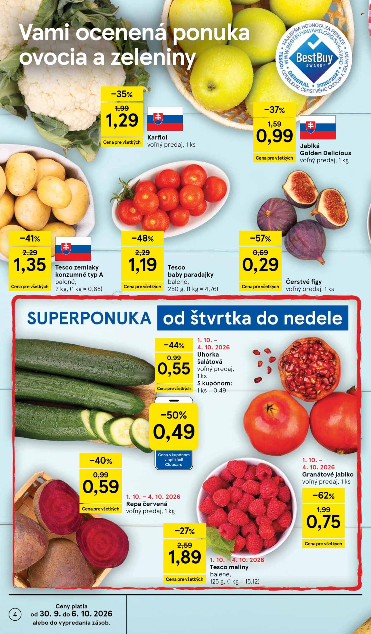 Leták TESCO - 30.9.2026 - 6.10.2026. Strana 4