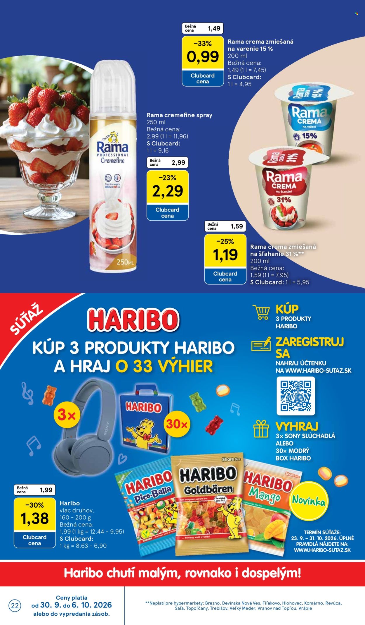 Leták TESCO - 30.9.2026 - 6.10.2026. Strana 22
