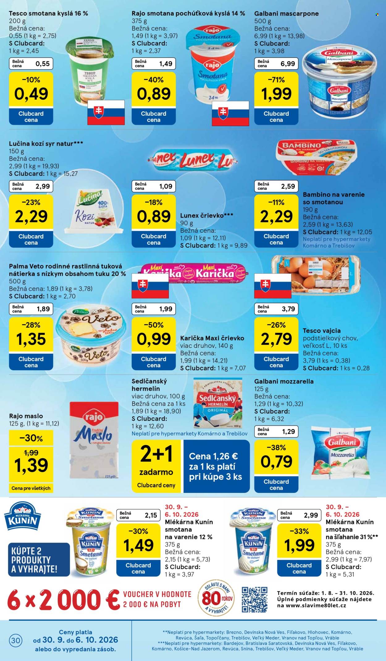 Leták TESCO - 30.9.2026 - 6.10.2026. Strana 30