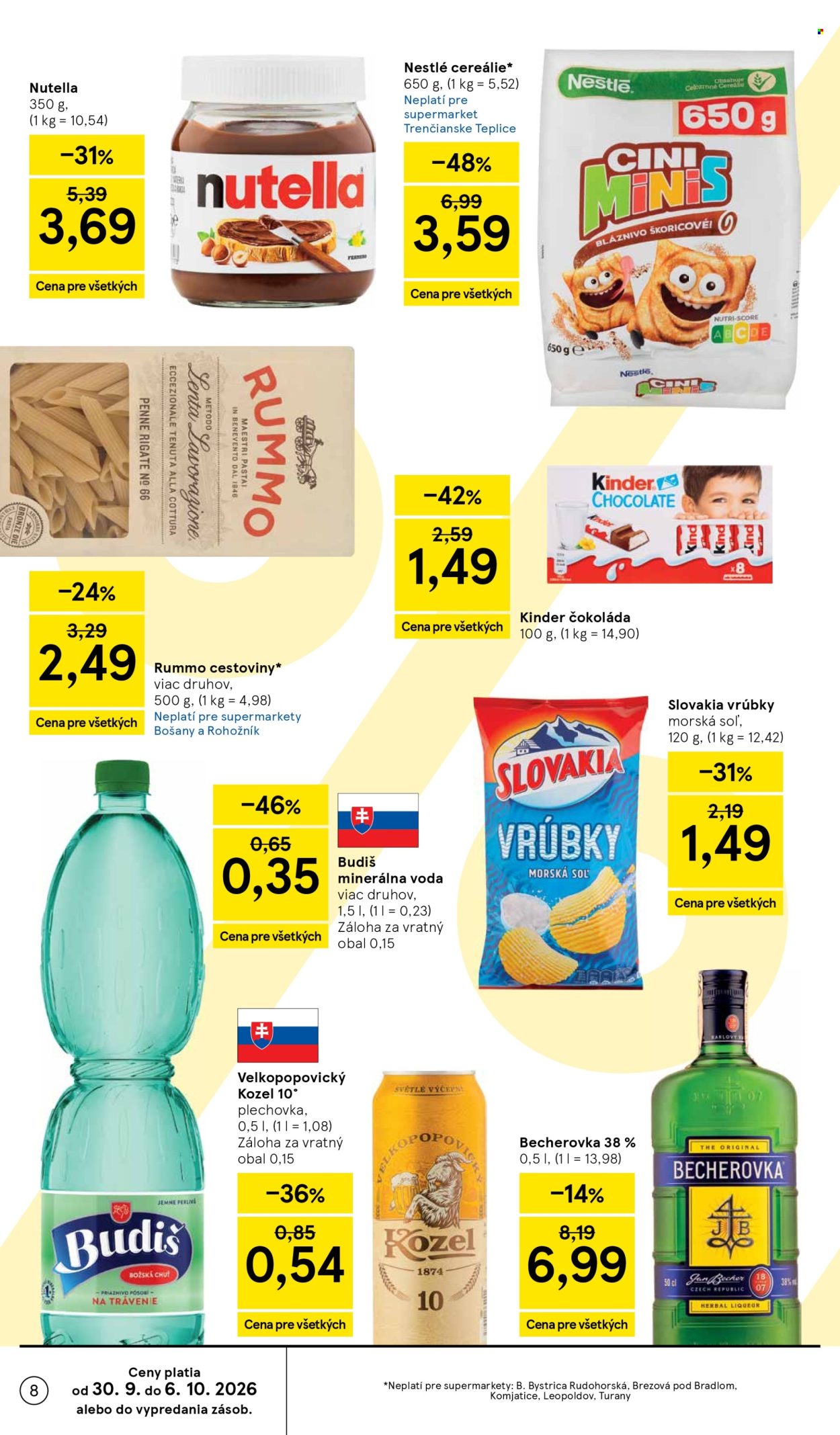 Leták TESCO supermarket - 30.9.2026 - 6.10.2026. Strana 8
