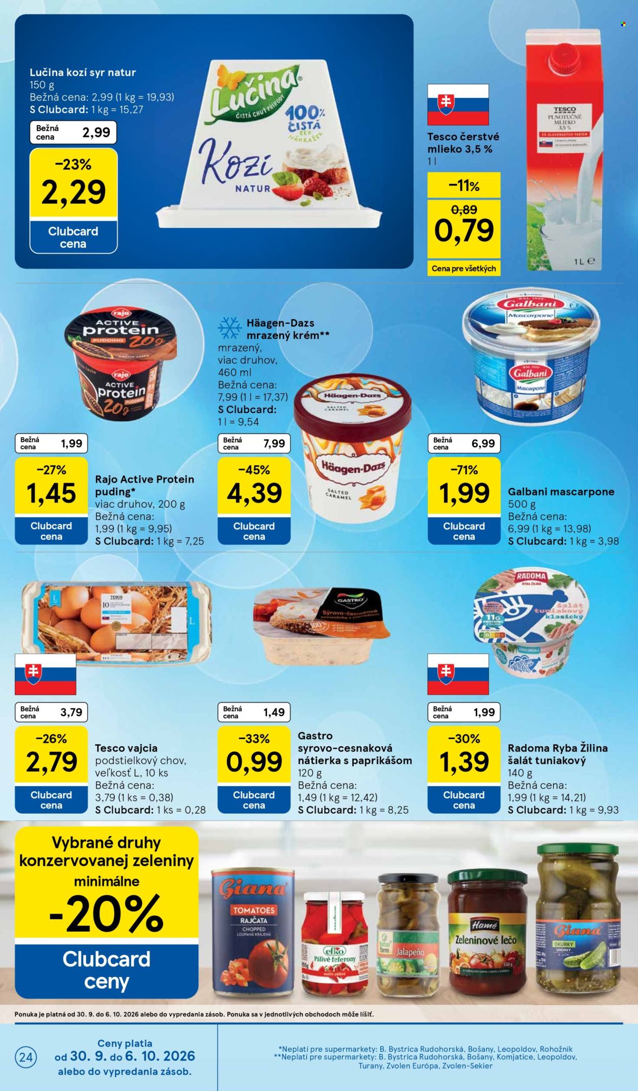 Leták TESCO supermarket - 30.9.2026 - 6.10.2026. Strana 24
