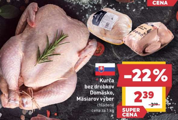 Kurča bez drobkov Domäsko, Mäsiarov výber