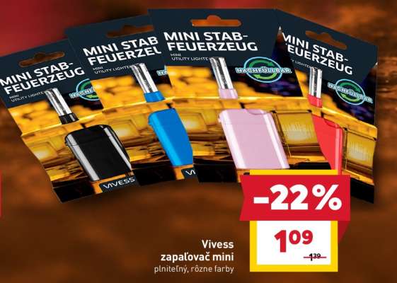 Vivess zapaľovač mini