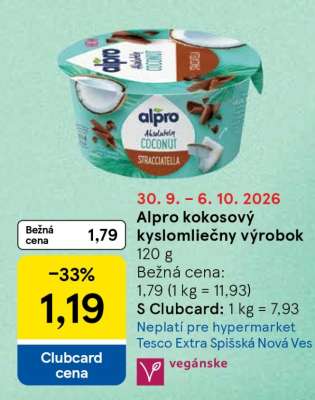 Alpro kokosový kyslomliečny výrobok