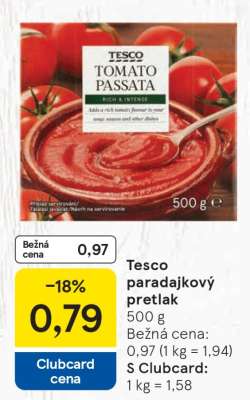 Tesco paradajkový pretlak