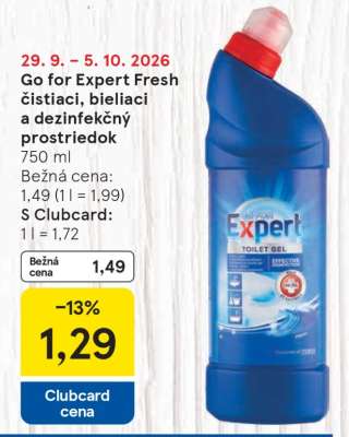 Go for Expert Fresh čistiaci, bieliaci a dezinfekčný prostriedok