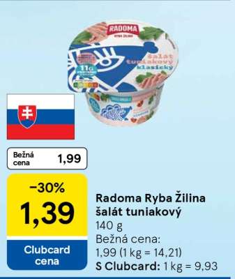 Radoma Ryba Žilina šalát tuniakový