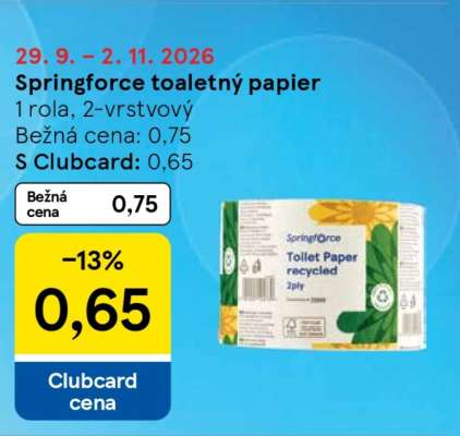 Springforce toaletný papier