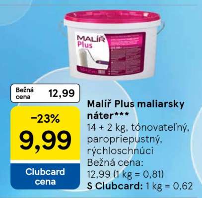 Malíř Plus maliarsky náter