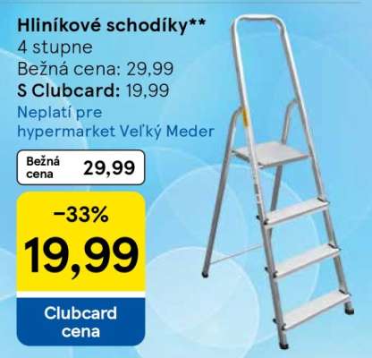 Hliníkové schodíky****