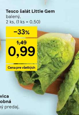 Tesco šalát Little gem