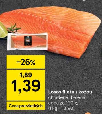 Losos fileta s kožou