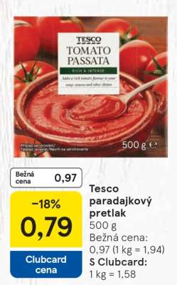 Tesco paradajkový pretlak